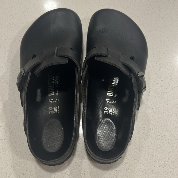 Birkenstock Boston Exquisite Leather Black - Picture 2 of 8